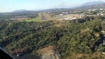 C 130 Landing at Ilopango International Airport  San Salvador - Cockpit View