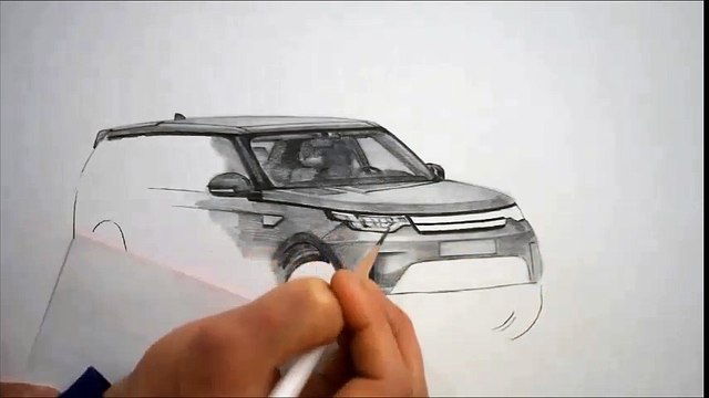 연필그림 PENCIL SKETCH - 자동차그리기 [ How to draw a car / Speed drawing ]