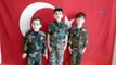 Miniklerden Afrin'e Komando Andı ile mesaj