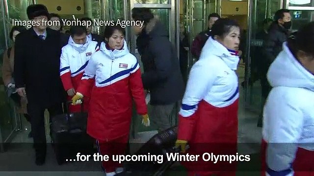 North Korean ice-hockey team arrives in South Korea