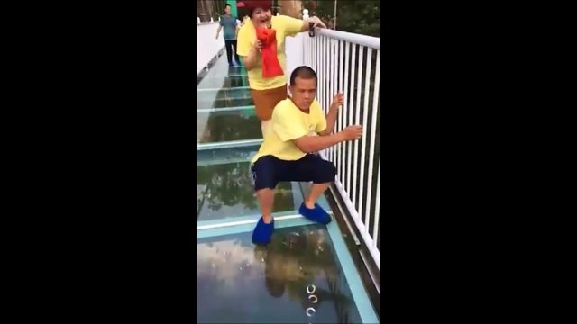 Traverser un pont de verre quand tu as le vertige : compliqué