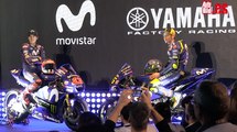 Presentación del equipo Movistar-Yamaha con Rossi y Viñales