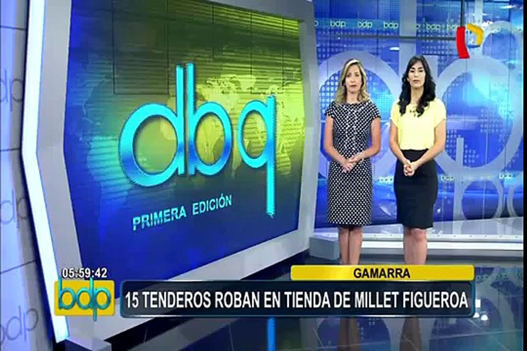 Gamarra: banda compuesta por 15 tenderos roban en tienda de modelo Millett Figueroa