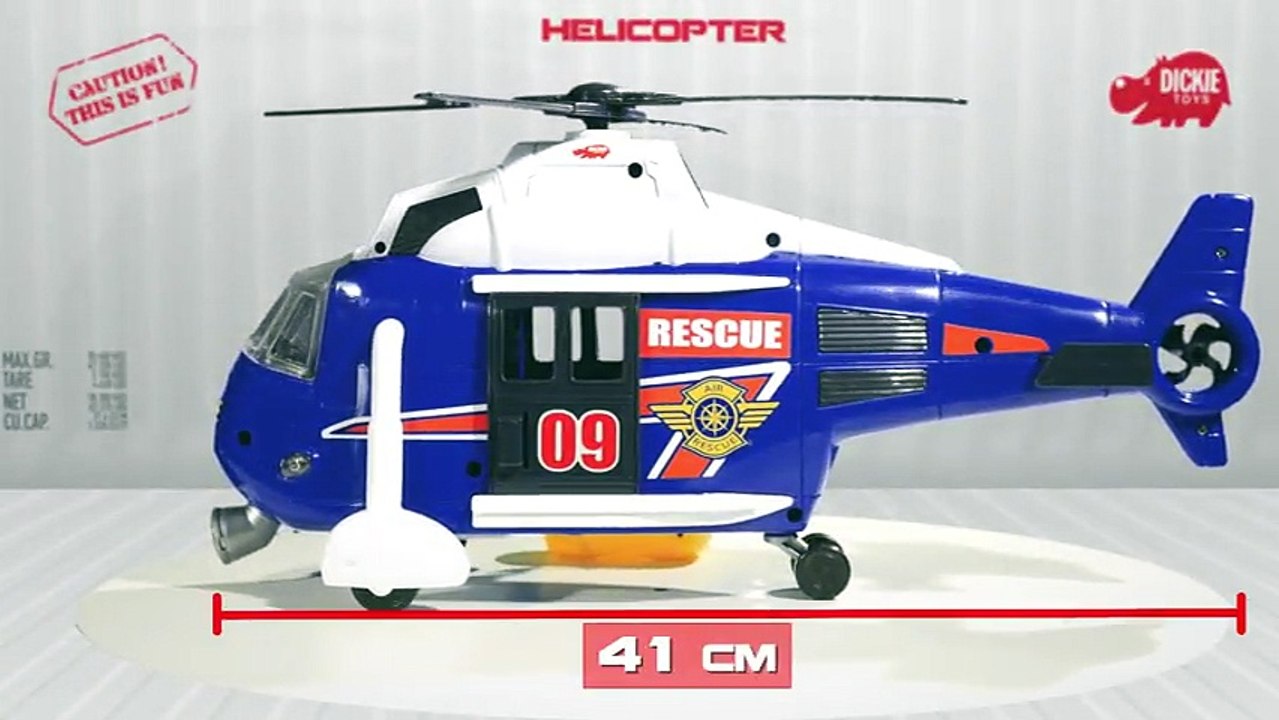 dickie toys light and sound sos rescue helicopter