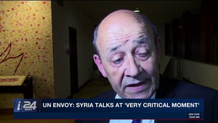 i24NEWS DESK | UN  Envoy: Syria talks at ' very critical moment'  | Thursday, January 25th 2018