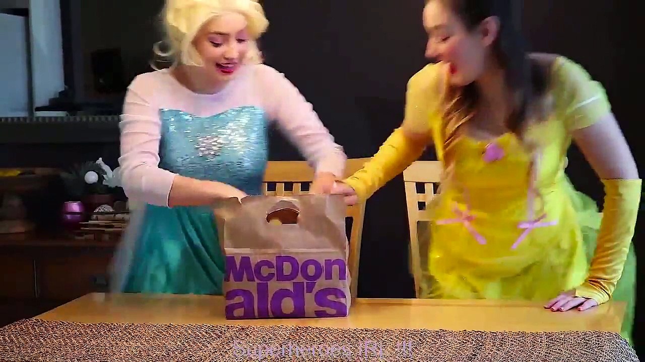 Spiderman ATTACK Frozen Elsa w  Joker Maleficent Belle Spidergirl Iron Man Hair Stuck Fun Superhero | Superheroes | Spiderman | Superman | Frozen Elsa | Joker