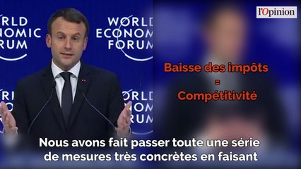 A Davos, les contorsions franglaises de Macron