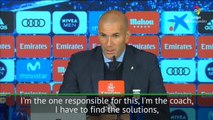 I'm responsible for Real Madrid's poor form - Zidane