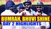 India vs South Africa 3rd test 2nd day highlights: India dominates host, Bhuvi and Bumrah shines