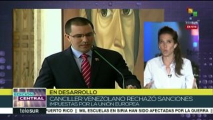 Venezuela entrega nota de protesta a representantes de la UE