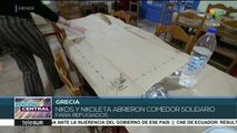 Grecia: 2 ciudadanos abren comedor solidario para refugiados en Lesbos