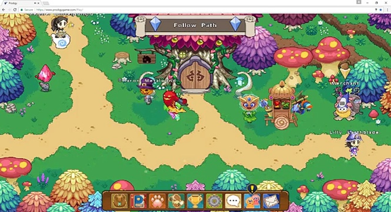 Prodigy Math Game 170411 Magmischief vs TripTrop, Terromite evolving into Terrosaur