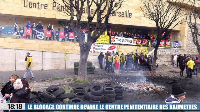 Le blocage continue devant le centre pénitentiaire des Baumettes