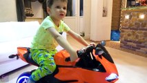 Surprise Toy Unboxing Power Wheels ride on Sportbike Family Fun playtime Toys video for kids