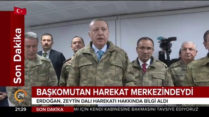 Başkomutan Harekat Merkezindeydi