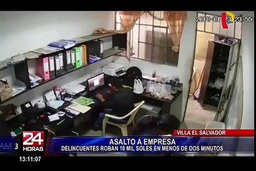 Villa El Salvador: asaltan empresa de transportes y se llevan 10 mil soles