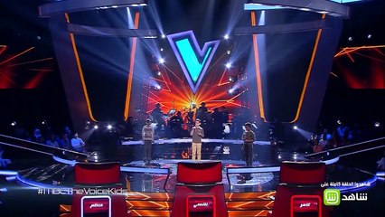 #فريق_كاظم يهز مسرح #MBCTheVoiceKids بأغنية خطرنا على بالك