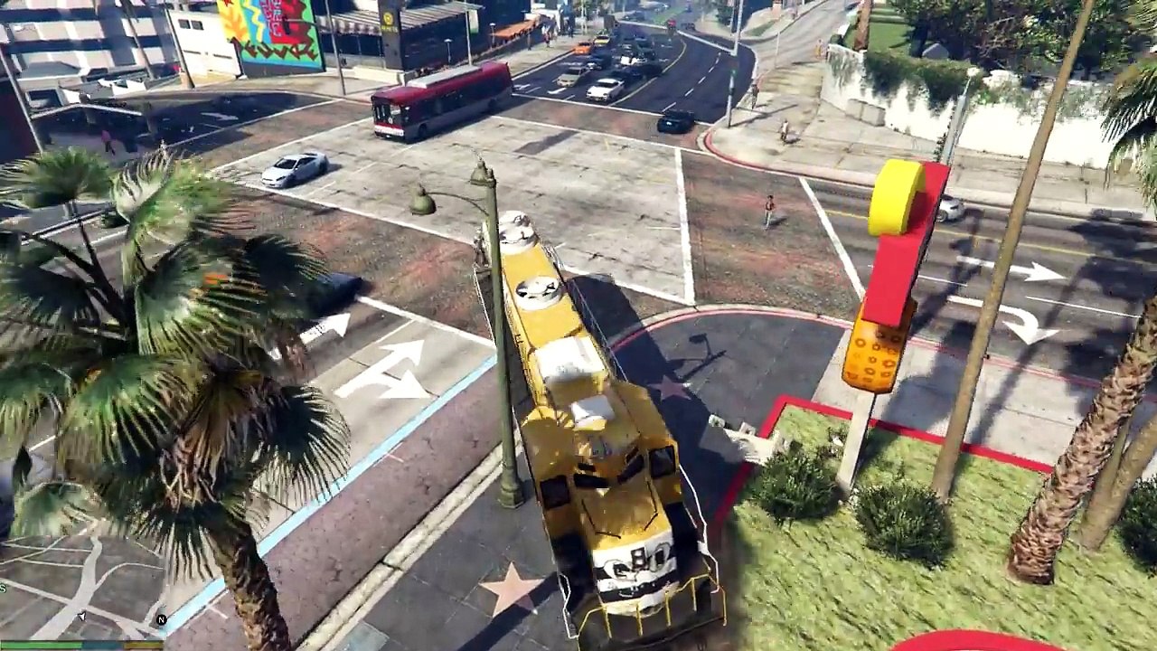 GTA 5 Mods - TRAIN VS TRAIN