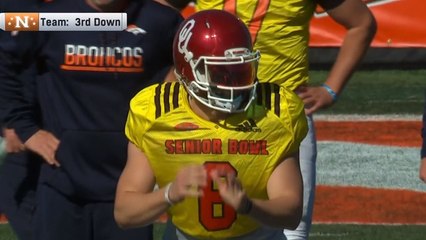 Baker Mayfield practice highlights | Senior Bowl, Day 3