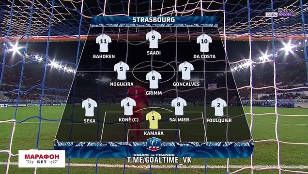 Buts et Résumé Strasbourg 2-1 Lille LOSC / Coupe de France
