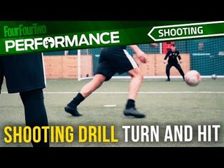 Soccer shooting exercise | Turn and hit drill | MK Dons Academy