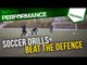 Soccer shooting drill | How to beat the defence and finish