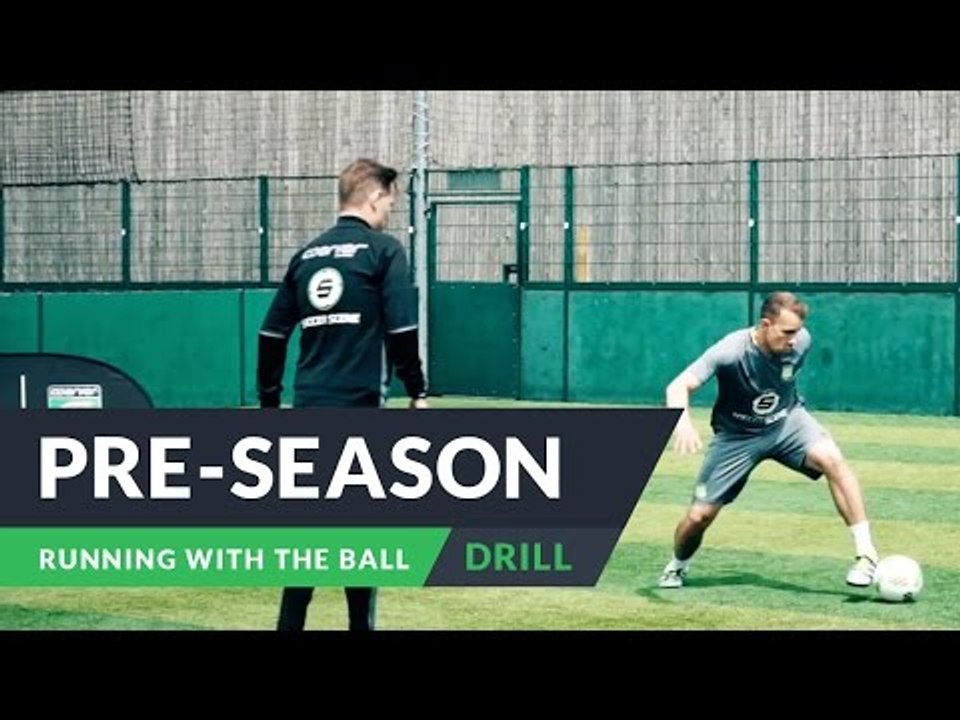 Pre-season training for football | Running with the ball drills