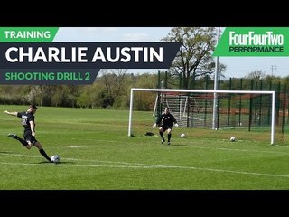 Charlie Austin's striker school | Turn the defender and score | Soccer shooting drill