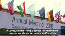 Davos: le ton monte entre Trump et les Palestiniens