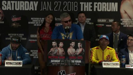 Joel Diaz - Trainer of Lucas Matthysse - Press Conference Remarks