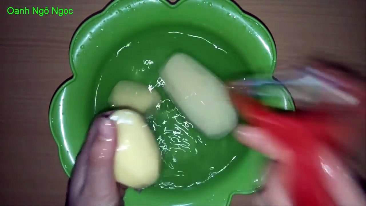 Cách làm bim bim khoai tây giòn ngon cực dễ tại nhà_ Homestyle potato chips (Snack recipe)