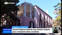 Governo Regional defende uma solução conjunta sobre Transportes Aéreo e Marítimo entre a Madeira e os Açores