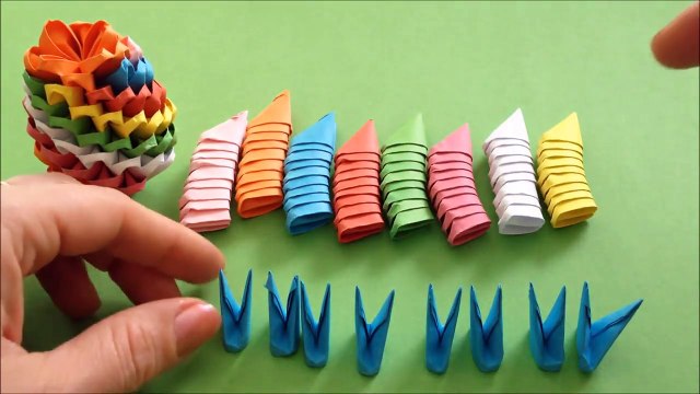 DIY Origami (Modular) Regenbogen Osterei Geschenk zu Ostern; RAINBOW EASTER EGG TUTORIAL GIFT IDEAS