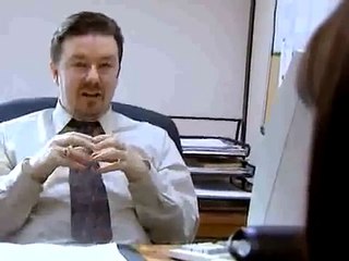 The Office UK, David Brent doing what he does best -