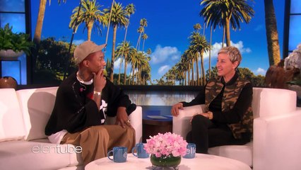 Pharrell Meets Ellen's Favorite Kid Trainer Demarjay