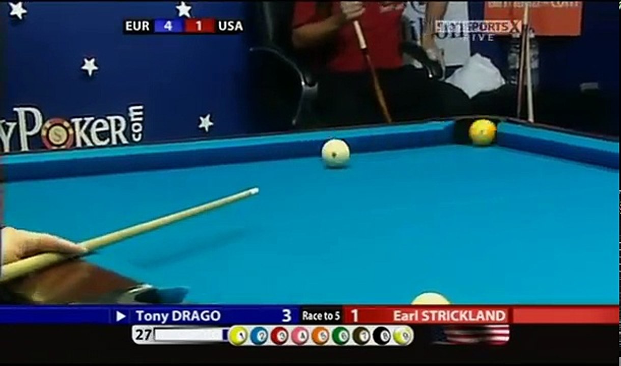 Mosconi Cup 2008 D2M2 Tony Drago v Earl Strickland 12th December 2008