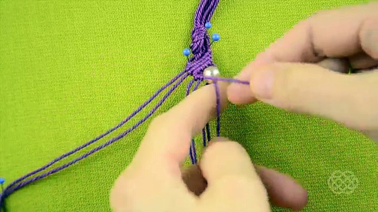 How to Make a SNAKE or a WAVE Macrame Bracelet with Beads