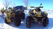 Yamaha Grizzly 700 отжигает на гонке джипов и квадроциклов Снежный Беспридел 2016.