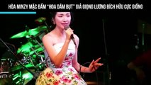 Hòa Minzy mặc đầm “hoa dâm bụt” giả giọng Lương Bích Hữu cực giống