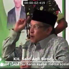 KH Said Aqil Siradj: Anak Muda NU Harus Kuasai Internet Agar Tidak Dikuasai Wahabi