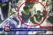 La Victoria: delincuentes roban tienda de ropa de Milett Figueroa