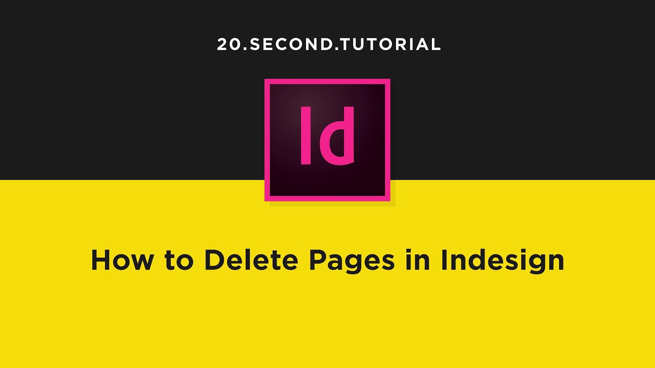 Delete a Page in Indesign | Adobe InDesign Tutorial #10