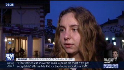 Accident dans le Gers: "J’ai eu vraiment peur, j’ai fermé les yeux", témoigne une collégienne présente dans le car