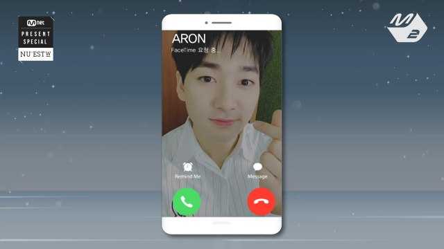 [Mnet Present Special] 뉴이스트 W 아론_영상통화