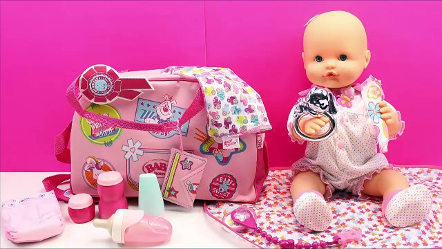 Bolso Cambiador y Accesorios Baby Born | La Bebé Nenuco come papilla