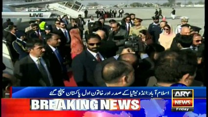 Indonesian president arrives in Pakistan