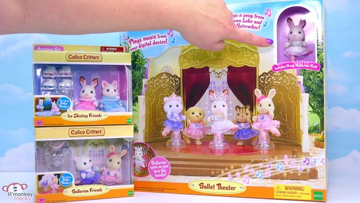 calico critters ice skating friends