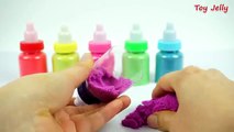 Learn Colors Play Doh Teddy Bear Mold Spiderman Disney Mickey Mouse Peppa Pig Pikachu Surprise Toys