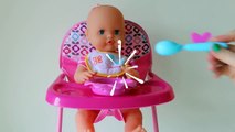 Baby Born Highchair Baby Dolls Feeding & Eating, Potty Time ,Bath Time and Bed time