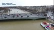 Crue à Paris : de nouvelles images par drone montrent l'ampleur des inondations